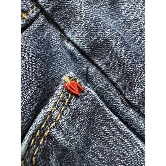 7 by 7 For All Mankind Woman’s Size 16 Blue Denim Skinny Ankle High Rise Jeansm - Picture 5 of 7